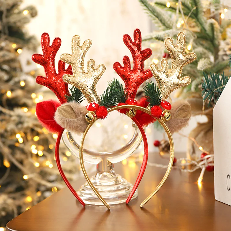 Popular Glittery Reindeer Antl - Reindeer Antlers Headband 评论和价格