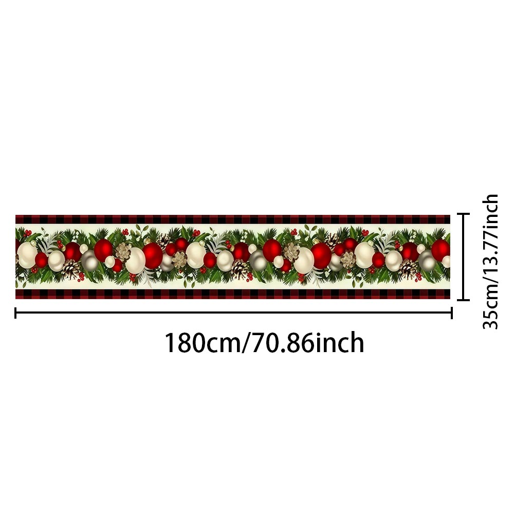 Christmas Table Runner Red Bla - Christmas Throw Blanket 评论和价格