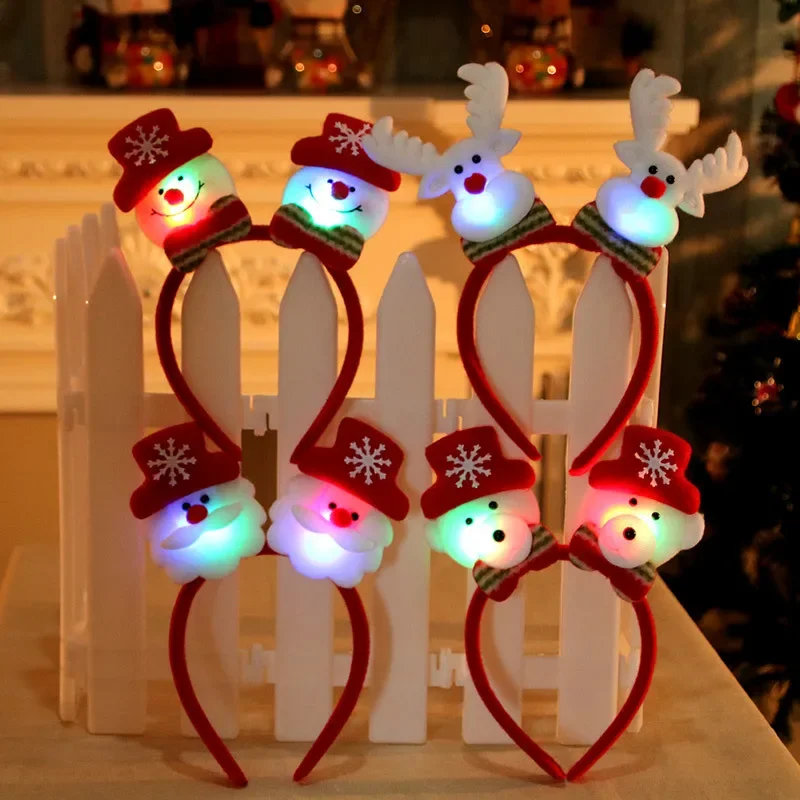LED Glowing Reindeer Elk Antle - Reindeer Antlers Headband 评论和价格