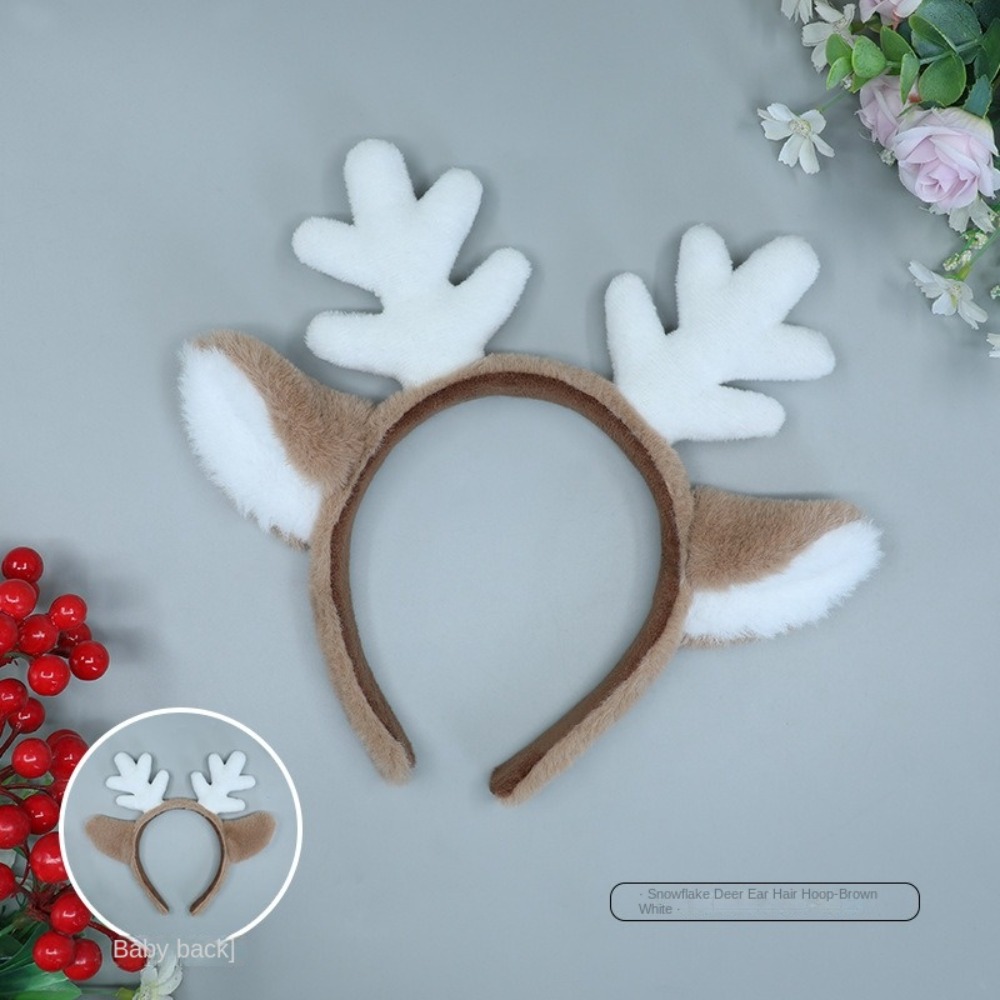 Soft Christmas Headband Fluffy - Reindeer Antlers Headband 评论和价格