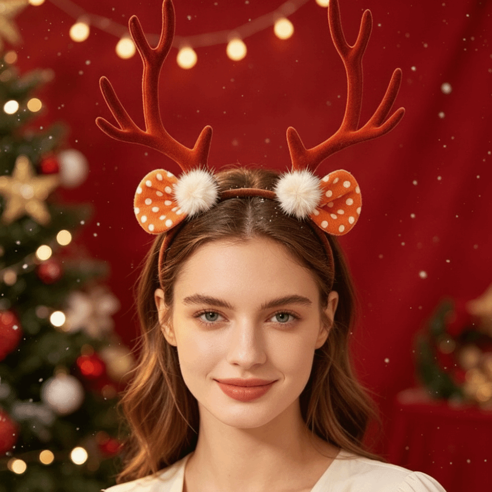 Fashion Shiny Christmas Headba - Reindeer Antlers Headband 评论和价格