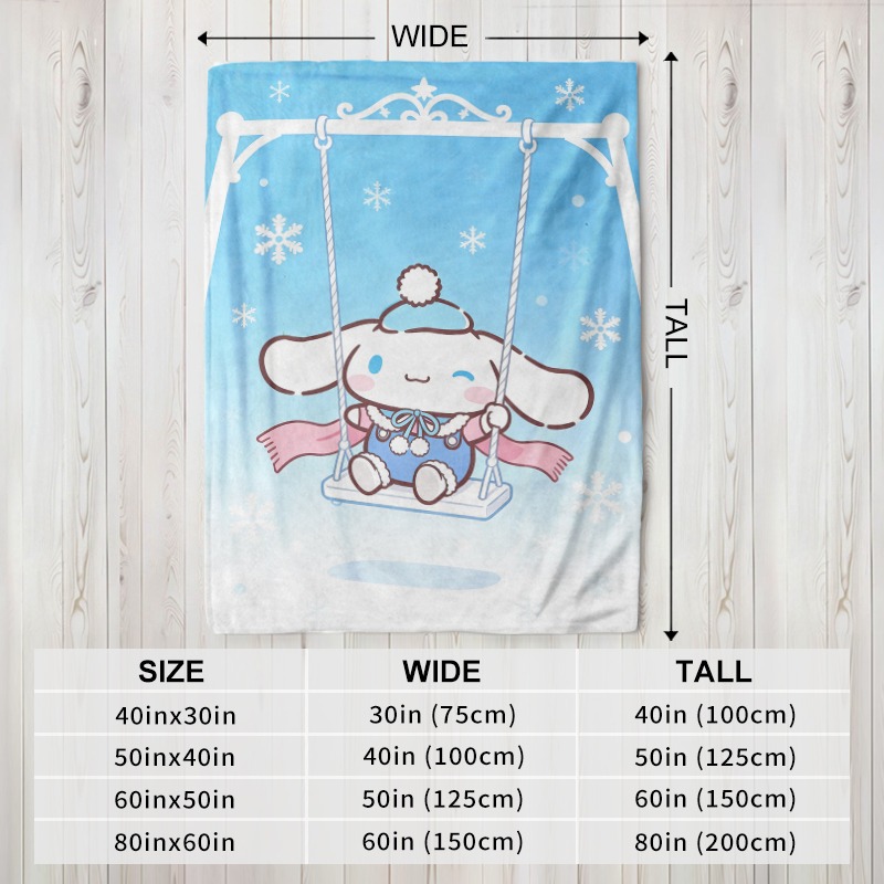 Sanrio Blanket Cinnamoroll Win - Christmas Throw Blanket 评论和价格