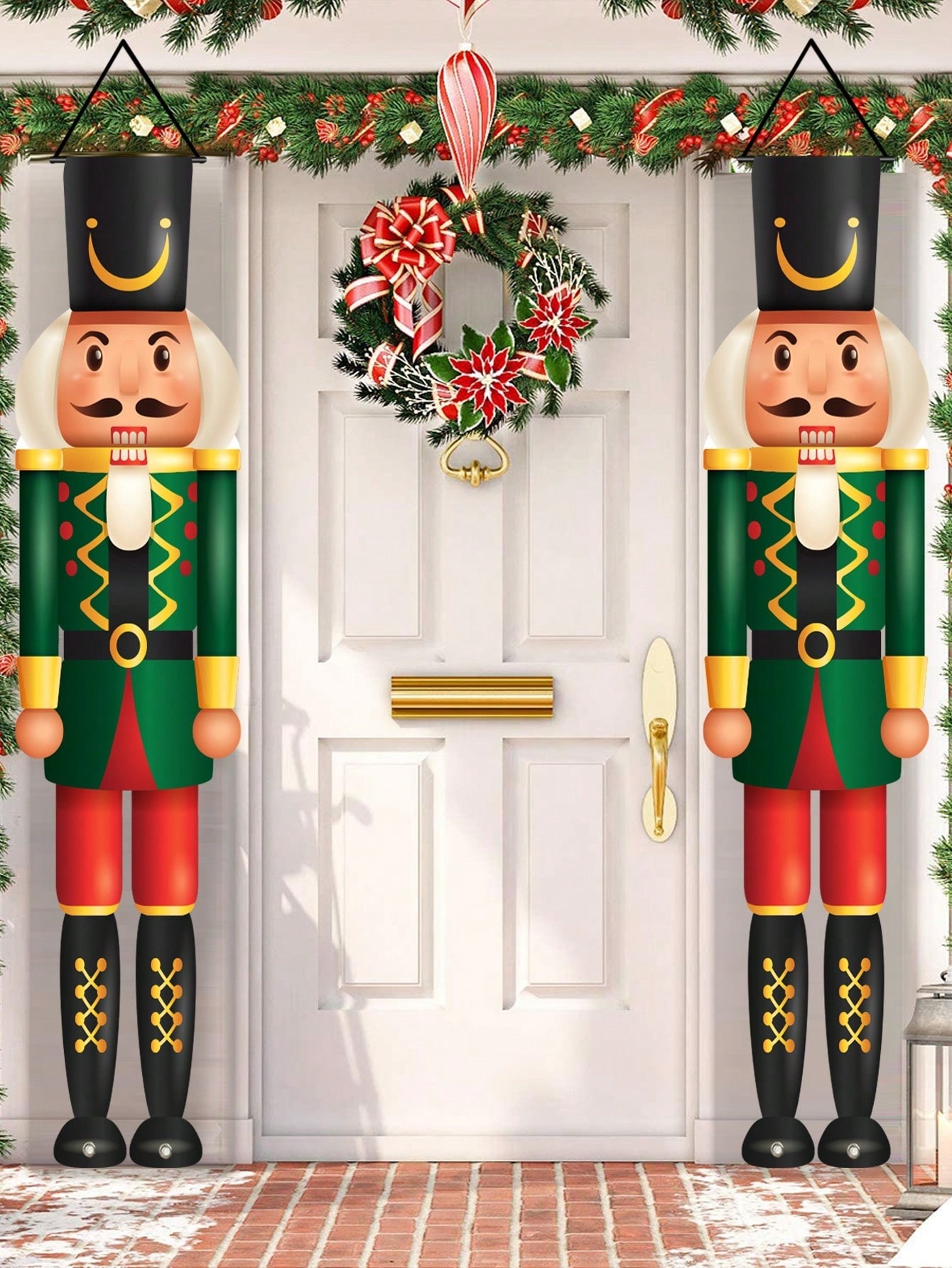 Christmas Porch Banner Nutcrac - Nutcracker Figurine 评论和价格