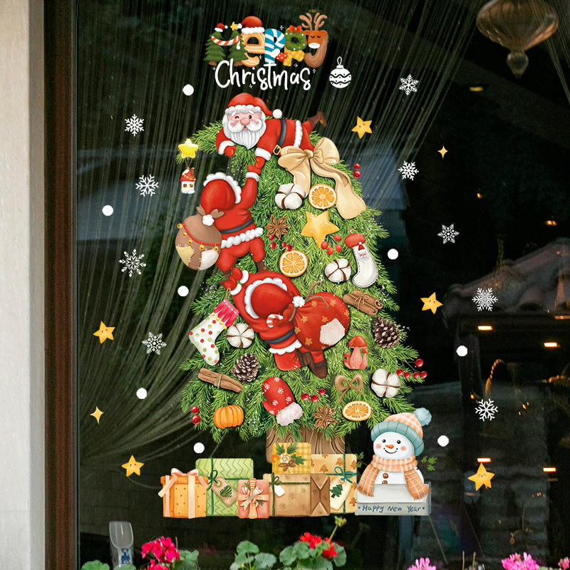 2025 Merry Christmas Window Gl - Snowflake Window Decal 评论和价格