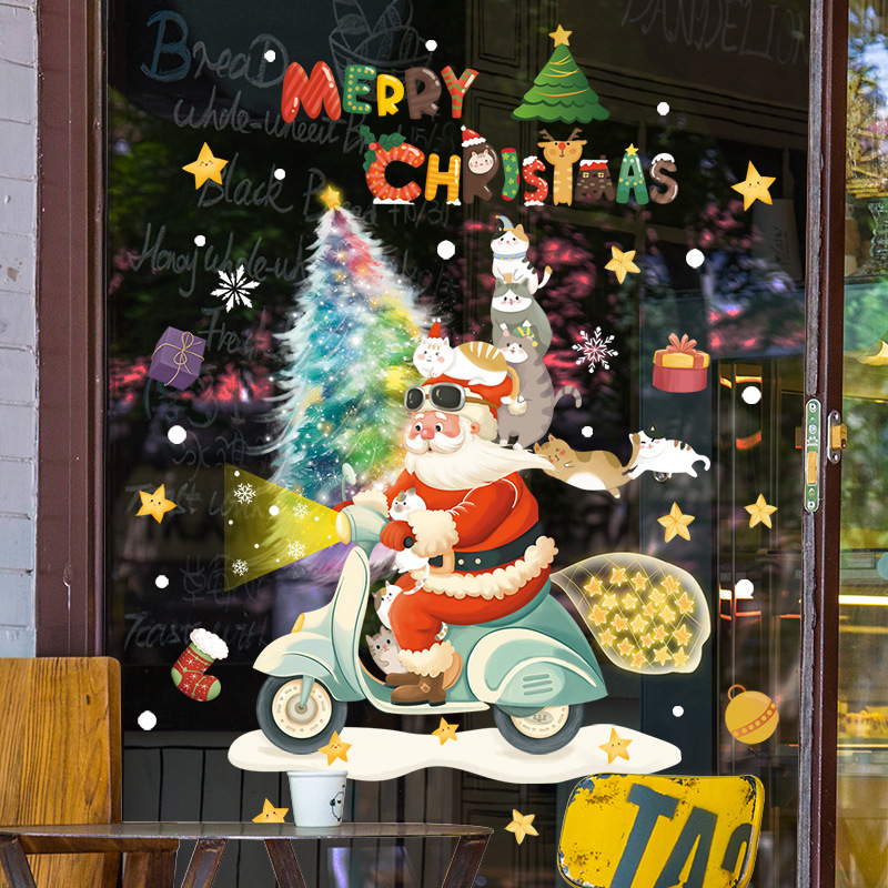 2025 Merry Christmas Window Gl - Snowflake Window Decal 评论和价格