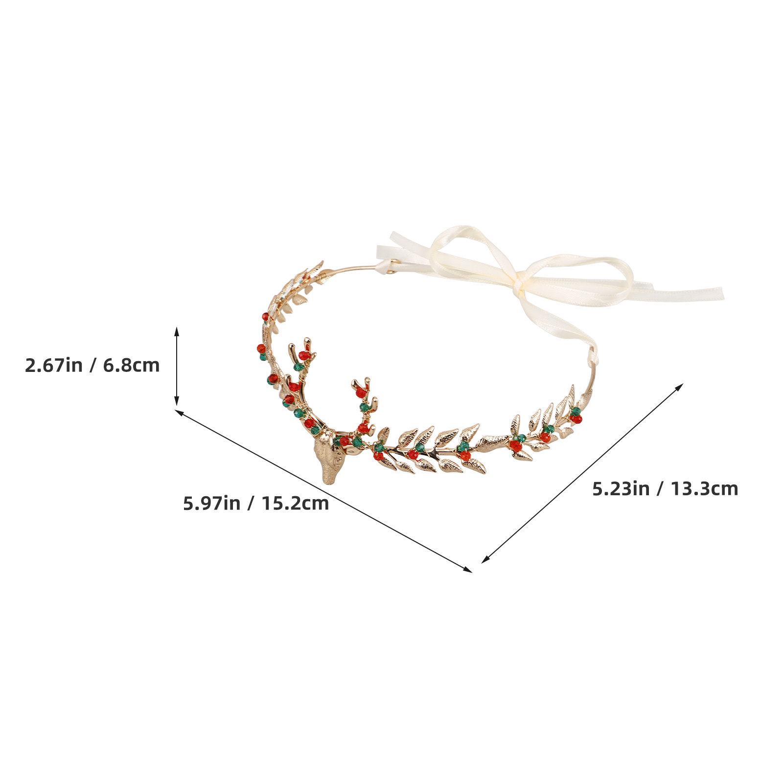 Christmas Reindeer Headband El - Reindeer Antlers Headband 评论和价格