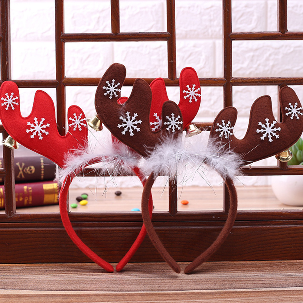 2Pcs Reindeer Antler Headband  - Reindeer Antlers Headband 评论和价格