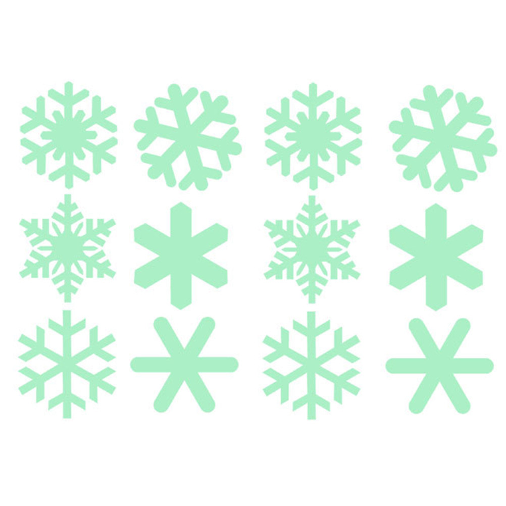 1Set Luminous Snowflake Wall S - Snowflake Window Decal 评论和价格