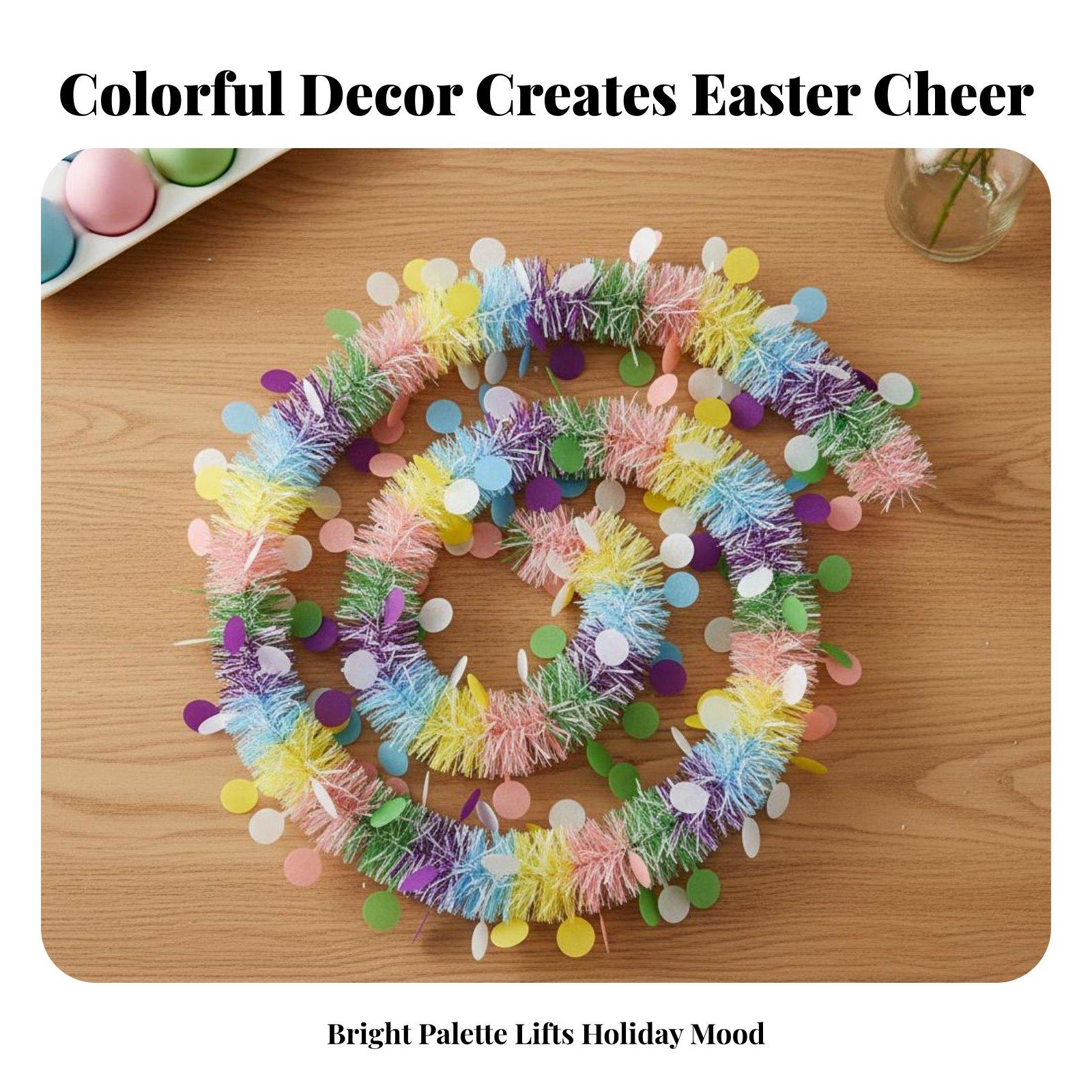Easter Party Streamer Plastic  - Tinsel Garland Decoration 评论和价格