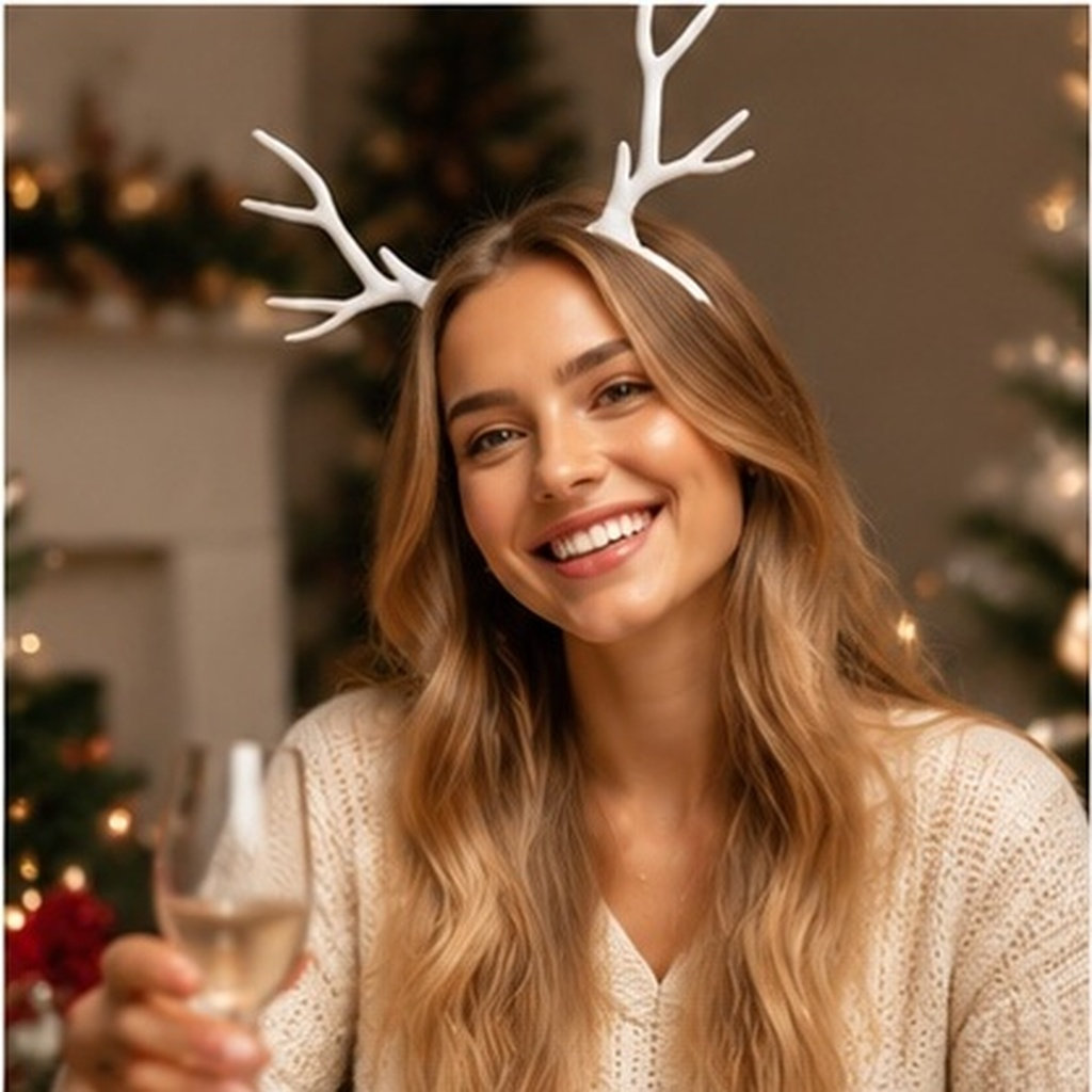 1Pcs Exquisite Reindeer Antler - Reindeer Antlers Headband 评论和价格