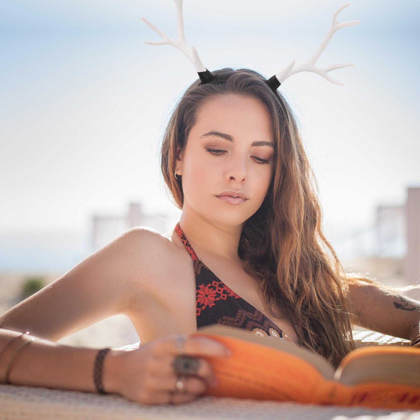 1Pcs Exquisite Reindeer Antler - Reindeer Antlers Headband 评论和价格