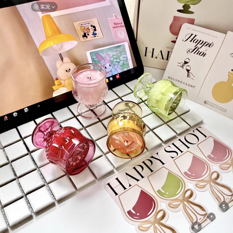 Scented Candle Gift Set Wine G - Holiday Candle Set 评论和价格